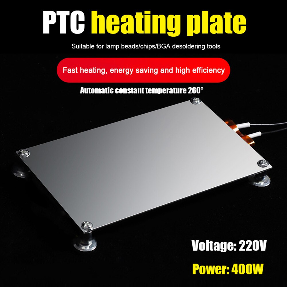Aluminum PTC Heating Plate LED Bead Remover BGA Desoldering Station PT